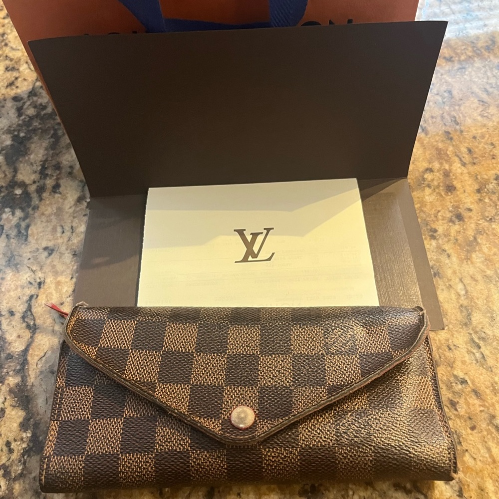 Louis Vuitton Authentic Josephine NM Dam Ebene Wallet